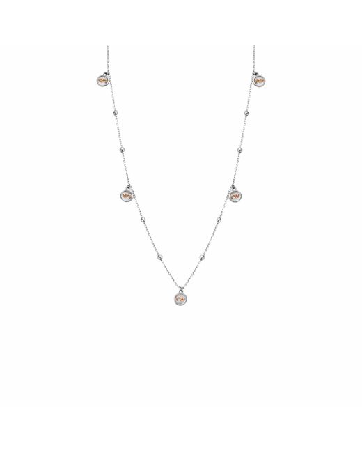Clogau Metallic Insignia Sterling Drop Necklace