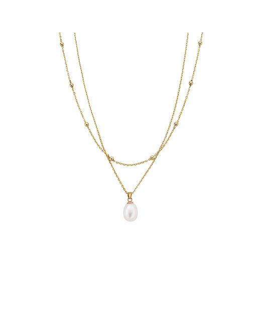 Clogau Metallic Nature's Wonder 9Ct Solid Beachcomber Layered Necklace With Pearl