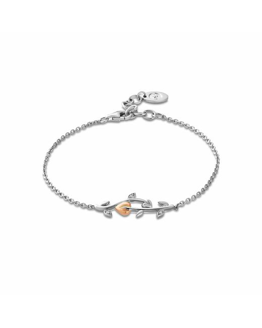 Clogau Metallic Tree Of Life Sterling Vine Bracelet With Topaz