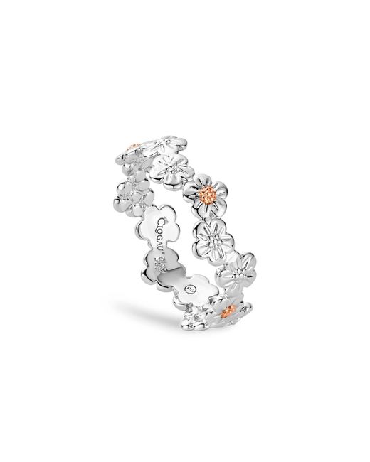 Clogau White Nature's Wonder Sterling Forget-Me-Not Ring