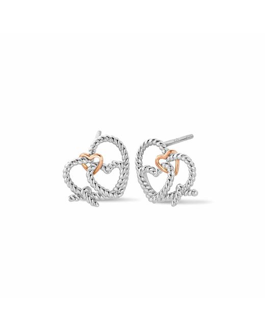 Clogau White Forever Yours Sterling Bound Stud Earrings