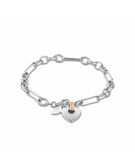 Clogau Metallic Cariad Sterling Figaro Bracelet