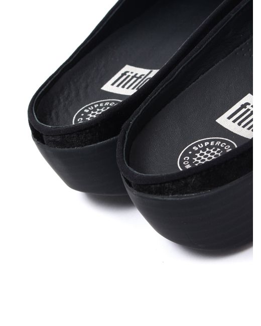 fitflop velvet mules