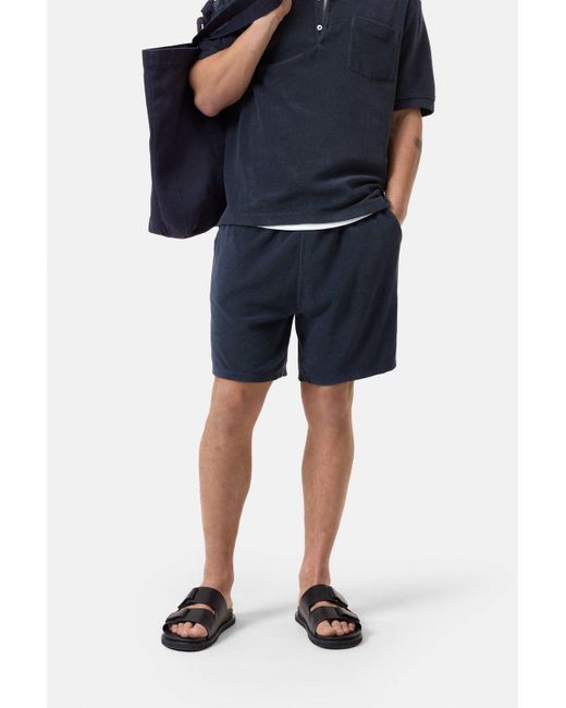 Closed Herren Shorts Aus Frottee, (Größe) in Blue für Herren