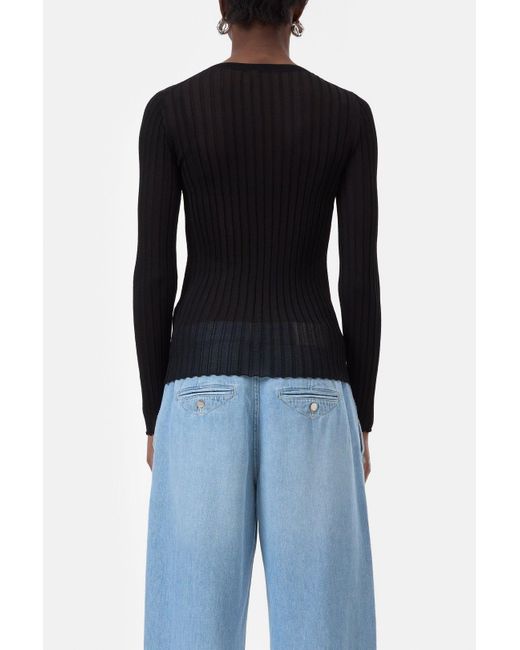 Closed Black Damen Cardigan Aus Feinstrick, (Größe)