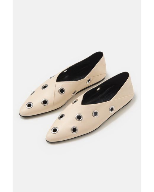 Closed White Damen Ballerinas Aus Leder, (Größe)