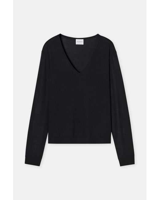 Closed Blue Damen Pullover Aus Woll-Seiden-Mix, (Größe)