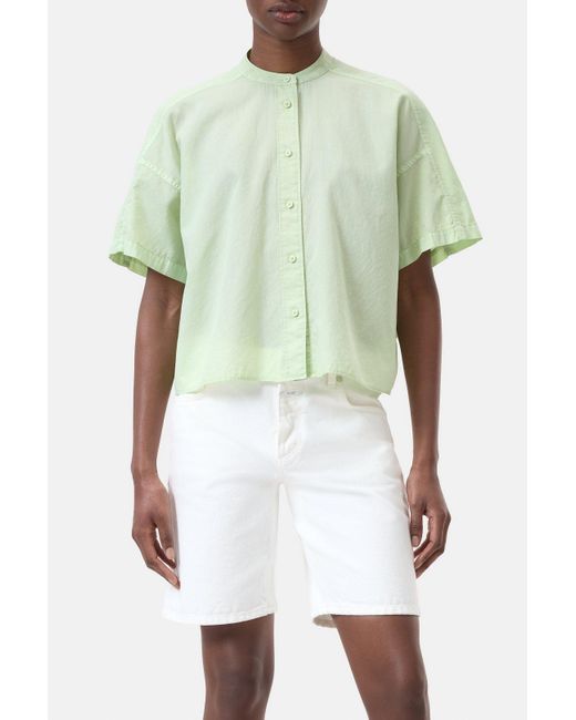 Closed Green Damen Bluse Aus Leichter Baumwolle, (Größe)
