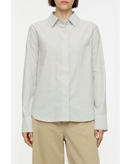 Closed White Damen Bluse Aus Baumwoll-Voile, (Größe)