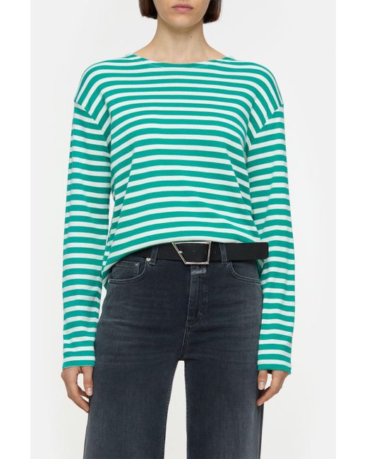 Closed Blue Damen Langarmshirt Aus Bio-Baumwoll-Mix, (Größe)