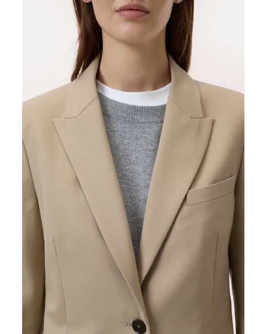 Closed Natural Damen Blazer Aus Woll-Mix, (Größe)