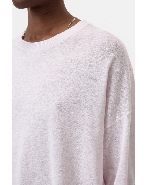 Closed White Damen Gestricktes Langarmshirt, (Größe)