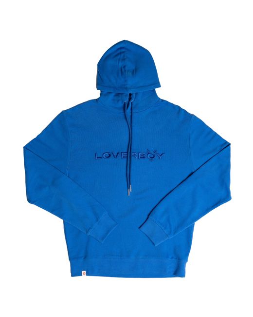 Charles Jeffrey Cotton Charles Jeffery Loverboy Logo Hoodie in Blue for ...