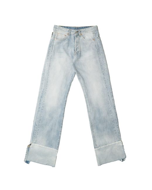 Vetements Wide Leg Cut-up Denim in lt 