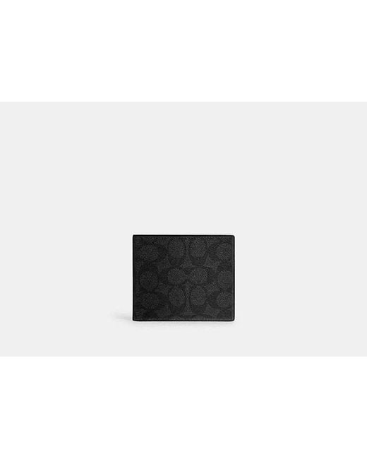 COACH Black Coin Wallet for men