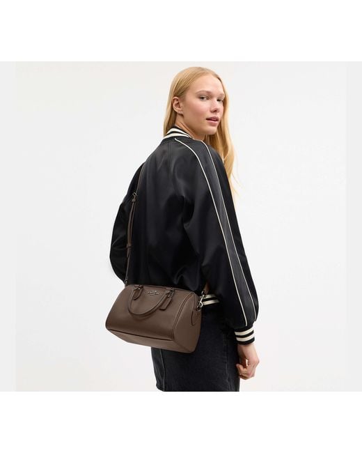 COACH Black Rowan Satchel Bag