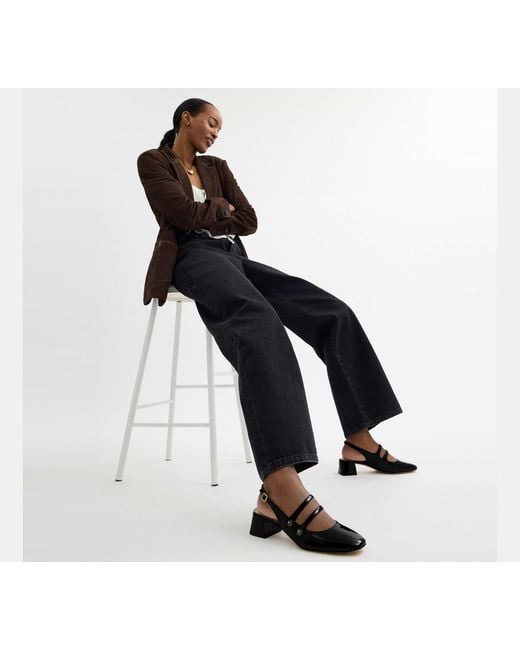 COACH Black Winley Slingback Mary Jane
