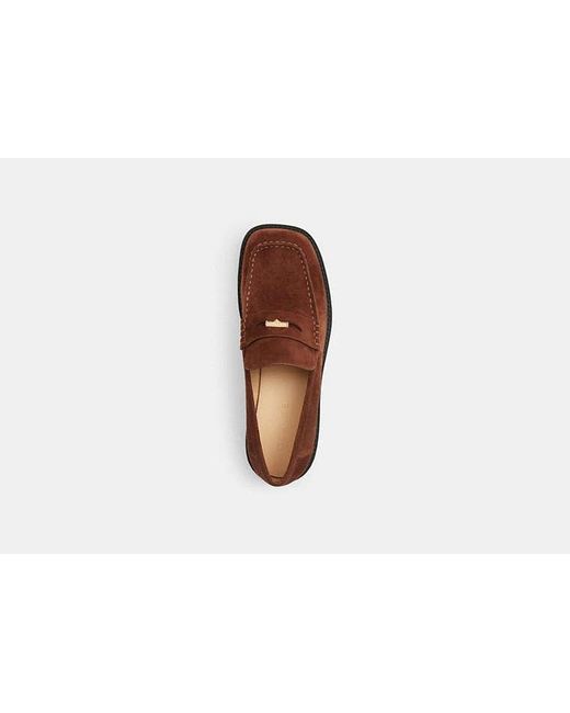 COACH Multicolor Square Toe Loafer