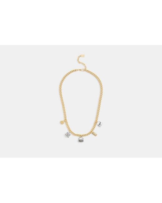 COACH Black Handbag Charm Necklace