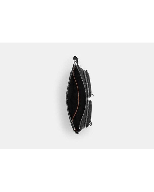 COACH Black Domino File Bag for men