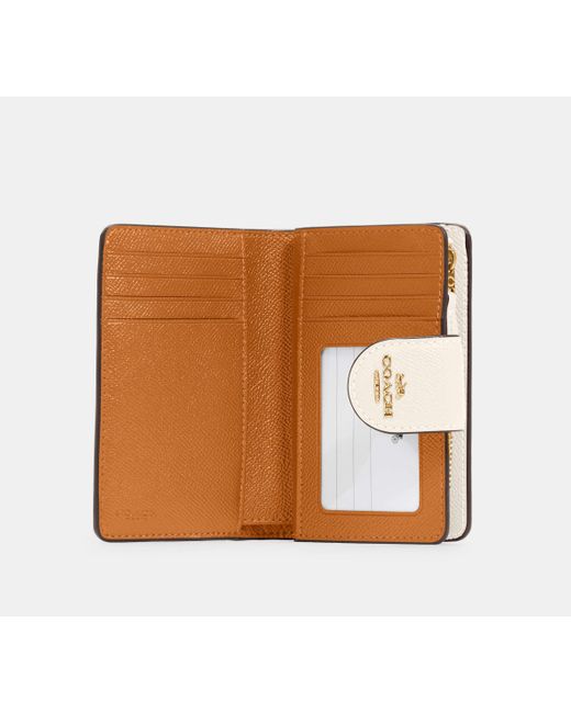COACH Black Medium Corner Zip Wallet