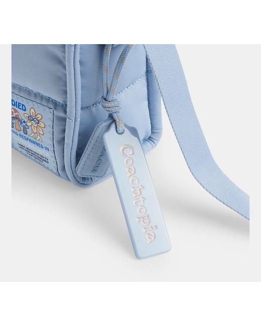 COACH Blue Topia Loop Mini-Tote Aus Recyceltem Polyester