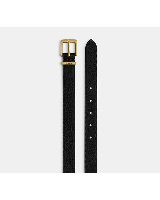 COACH Black Harness Hasp Buckle Belt