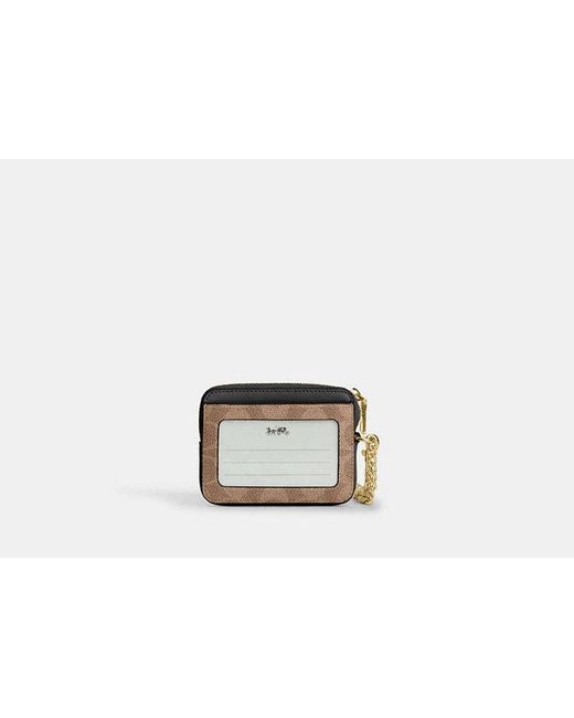 COACH Black Zip Card Case