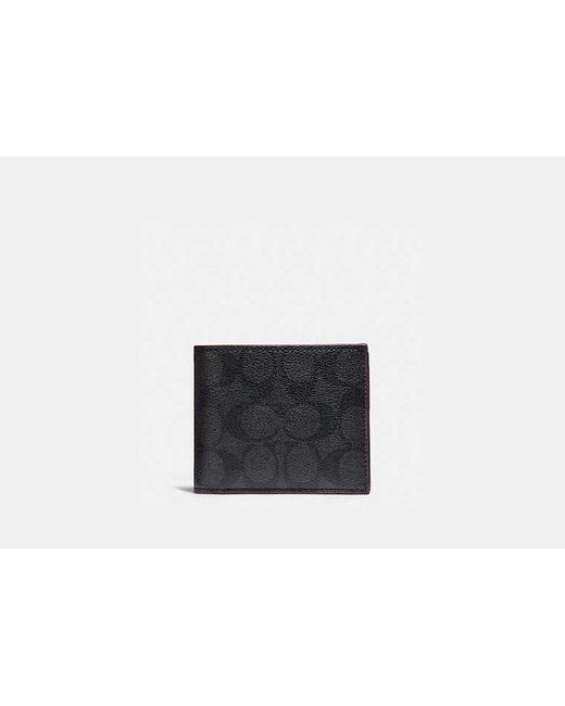 COACH Black 3-In-1 Wallet for men