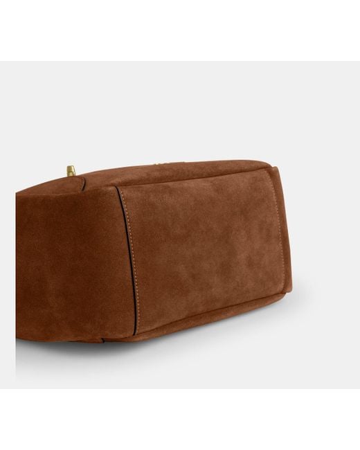 Borsa Larga Hadley Con Chiusura Girevole di COACH in Black