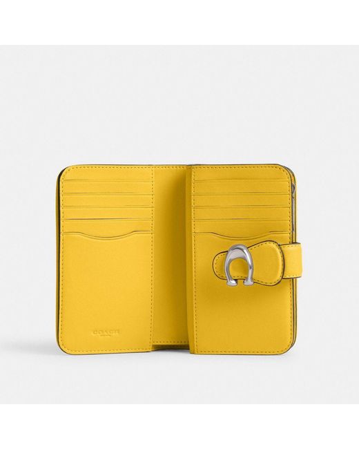 COACH Yellow Tabby Medium Wallet