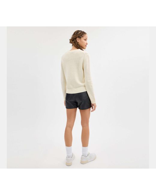 COACH Black Rexy Crewneck Sweater