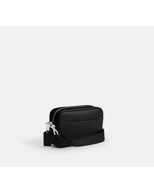 COACH Black Radio Camera Bag for men