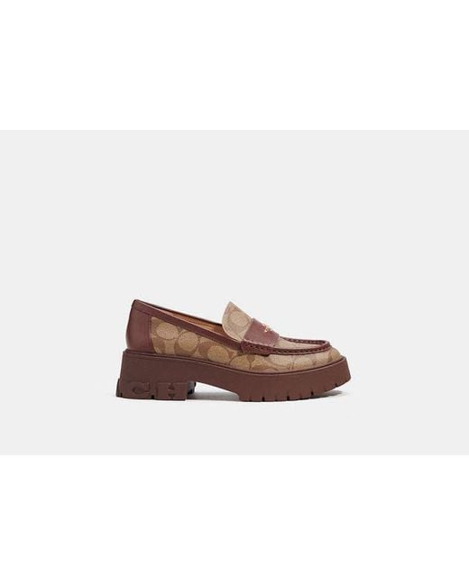 COACH Brown Ruthie Loafer