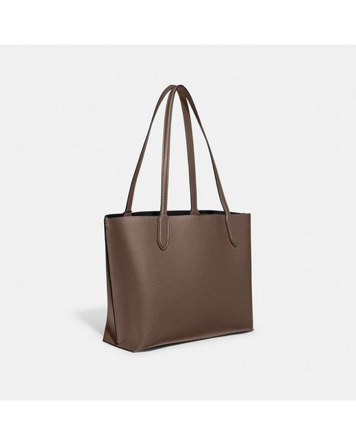 COACH Brown Willow Tote Bag