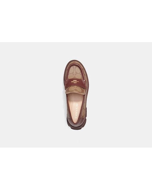 COACH Brown Ruthie Loafer
