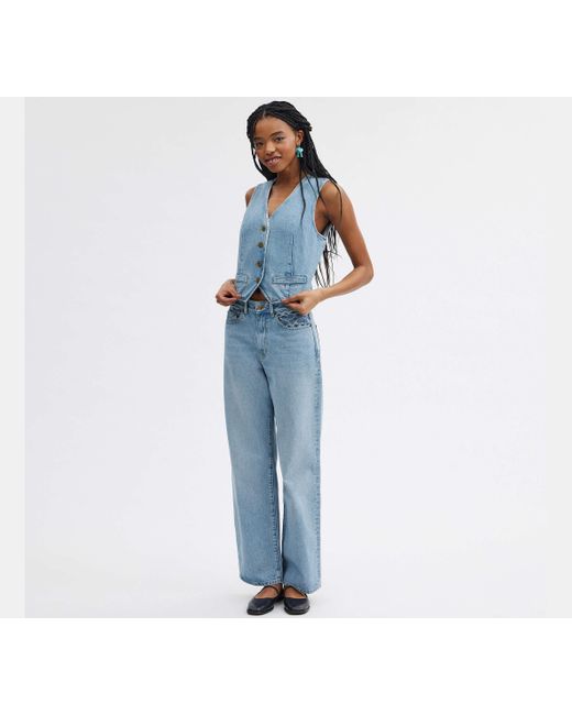 COACH Blue Loose Fit Jeans