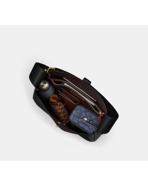 Borsa A Tracolla Grande Hadley di COACH in Black