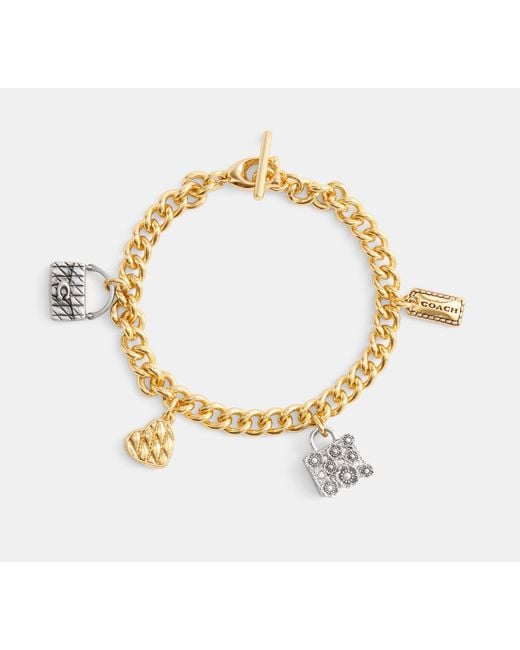 COACH Black Handbag Charm Bracelet