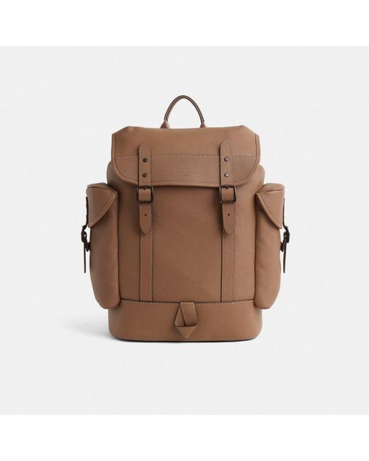 COACH Brown Restored Hitch Backpack for men