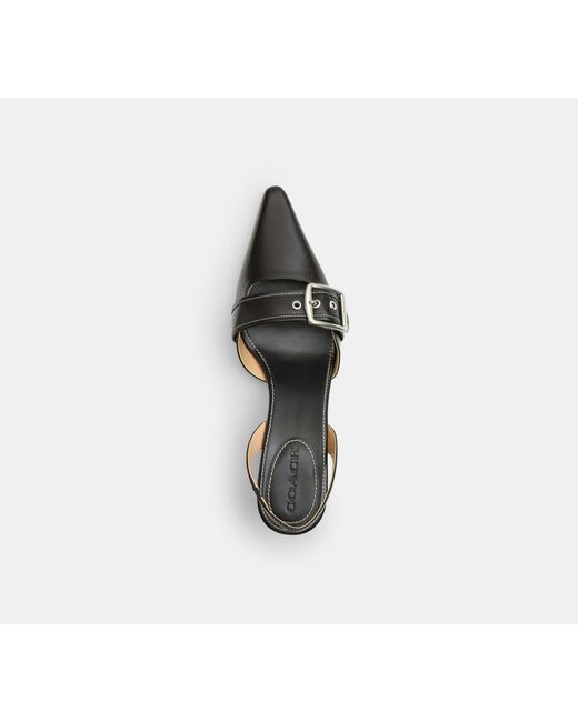 COACH Black Margot Slingback