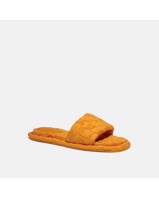coach terry cloth sandals