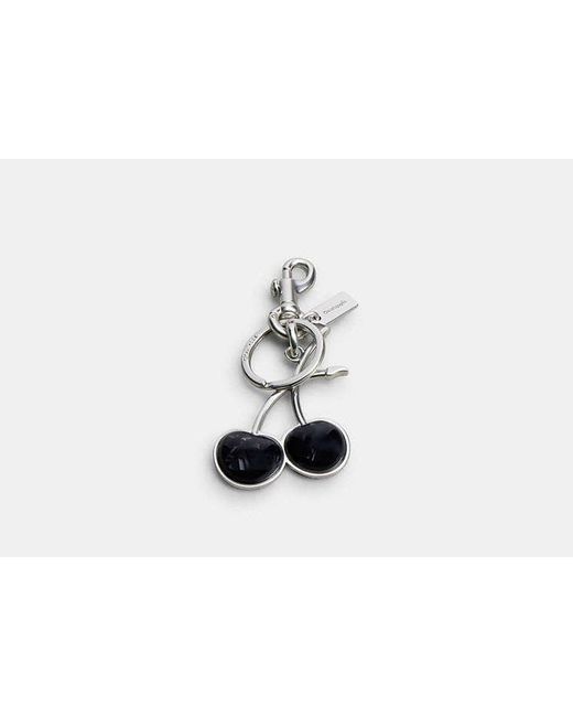 COACH Black Cherry Bag Charm