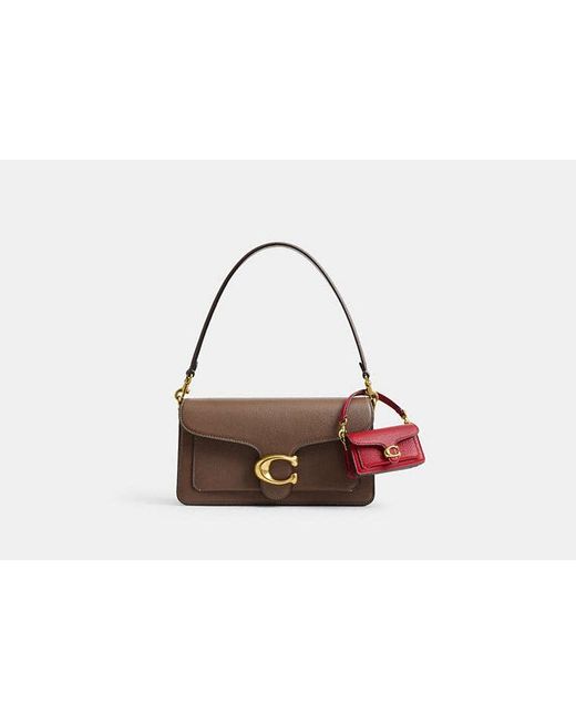 COACH Red Tabby Bag Charm