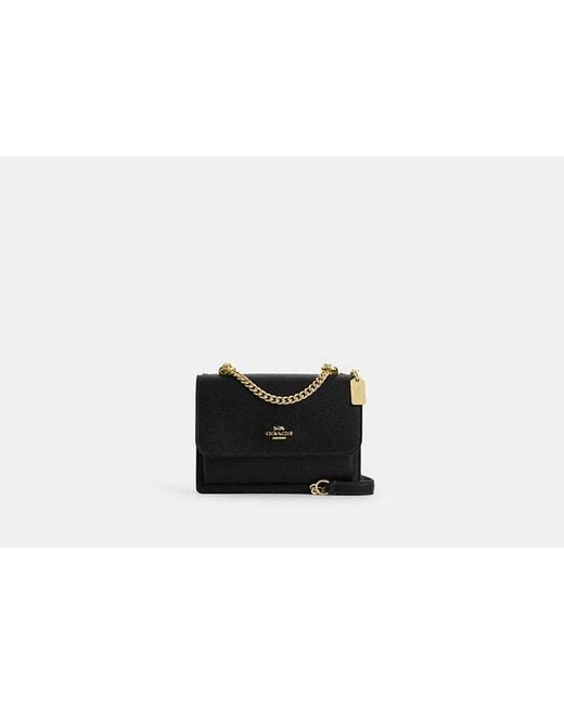 Mini Sac À Porté-Croisé Klare COACH en coloris Black
