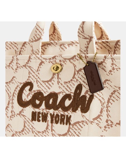 COACH Black Cargo Tote Mit Signature-Canvas