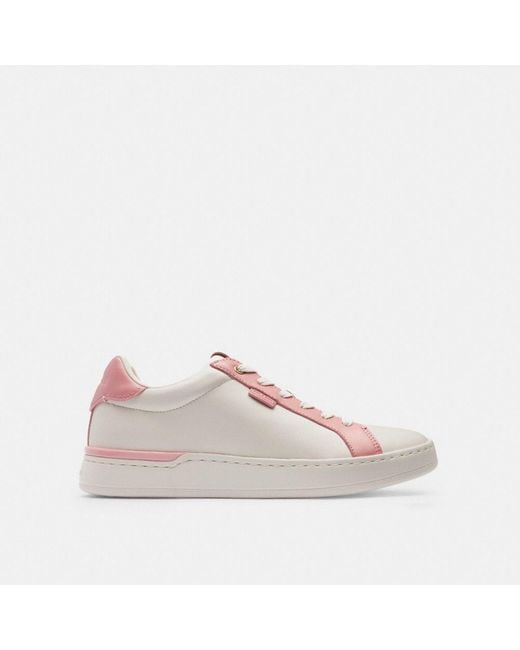 COACH Pink Lowline Low Top Sneaker