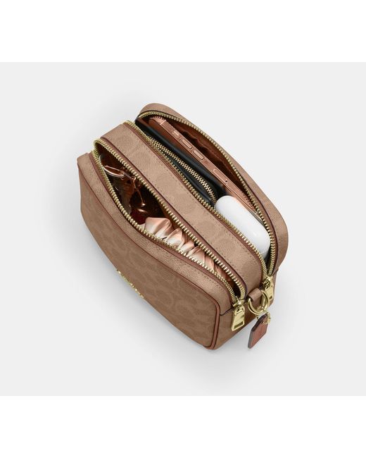 COACH Black Mini Carey Crossbody Bag
