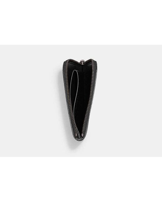 Long portefeuille zippé 3-en-1 en toile exclusive COACH pour homme en coloris Black