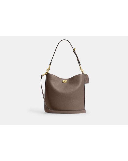 COACH Black Willow Soft Bucket Bag